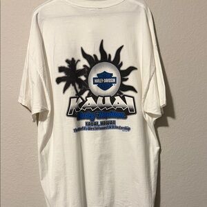 Harley-Davidson White and Black Kauai Tee , 2017